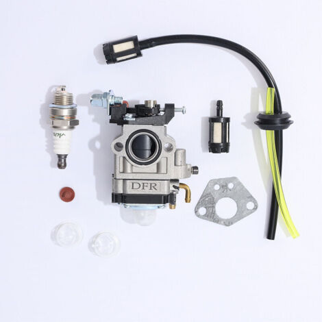 Carburateur pour débroussailleuse 52cc 49cc 43cc Carbu Kit avec joint, tuyau, bougie d'allumage et filtre à essence.carburateur debroussailleuse, de Tondeuse à Gazon