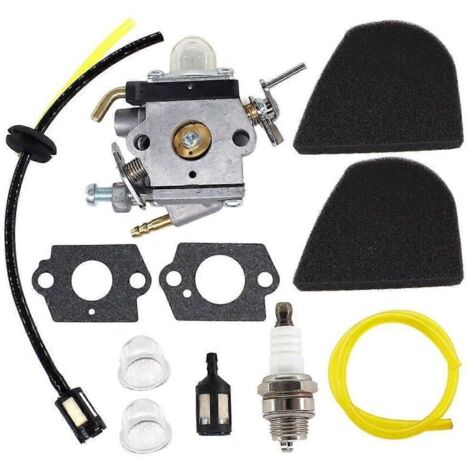 Carburateur pour débroussailleuse Husqvarna 545008097 129C 129L 129R 129LDX 129RJ 329L, filtre à air, kit de durite d'essence, bougie d'allumage-AquaForge