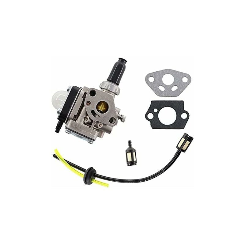 Carburateur pour débroussailleuse moteur Kawasaki TH43 TH48 Tondeuse à Gazon avec Universel Filtre à essence joint