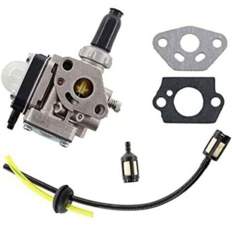Carburateur pour débroussailleuse moteur Kawasaki TH43 TH48 Tondeuse à Gazon avec Universel Filtre à essence joint