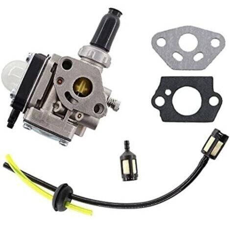 Carburateur pour débroussailleuse moteur Kawasaki TH43 TH48 Tondeuse à Gazon avec Universel Filtre à essence joint