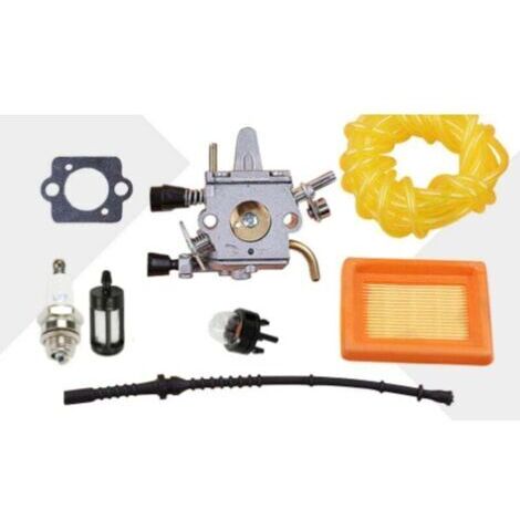 Carburateur Pour Débroussailleuse Stihl FS Série 120 200 250 300 350 400 450 480 FR Avec Filtre à Air Bougie Ampoule Amorçage