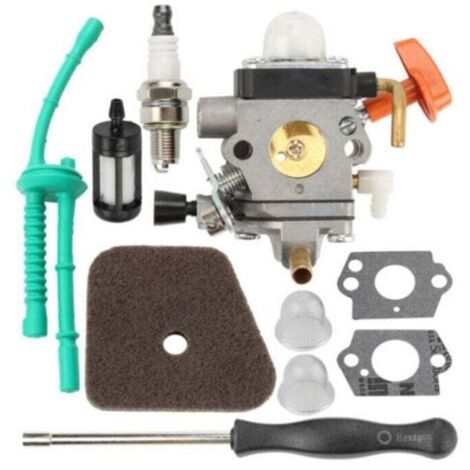 Carburateur pour Débroussailleuse STIHL FS90 FS110 HT101 FS130 FS100 FS110R KM110R KM130 HL100 HT100 FS100RX FS130R FS87 FS100R KM90 KM90R KM100 KM110 KM130R avec Bougie d'Allumage etc