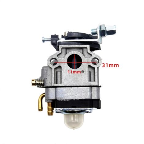 Carburateur pour débroussailleuse trou 11 mm Moteurs à éclater 2 temps mélange essence huile tondeuse