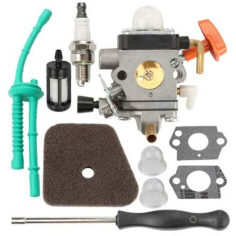 Carburateur pour débroussailleuses STIHL FS90 FS110 HT101 FS130 FS100 FS110R KM110R KM130 HL100 HT100 FS100RX FS130R FS87 FS100R KM90 KM90R KM100 KM110 KM130R avec bougie d'allumage, etc.