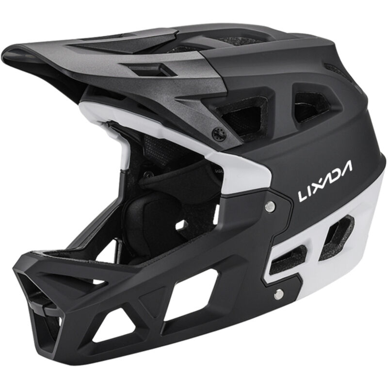 LIFCAUSAL Casque VTT Intégral Adulte Course/Descente Homme/Femme - Visière +31 Ventilations - Tour de Tête 59-61 cm