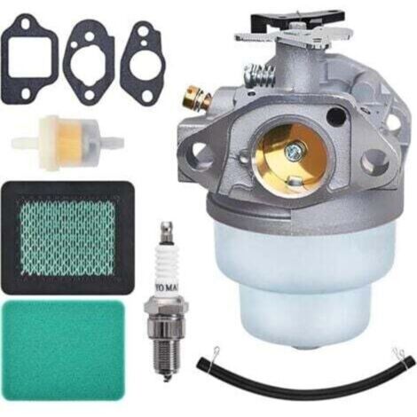 Carburateur pour Honda GCV160 GCV135 GC160 GC135 GCV160-OHC Moteur et Tondeuse, JRISBO Accessoires Carbu GCV 160 Tondeuse à Gazon Kit Carburateur avec Joint, Bougie, Filtre à Air