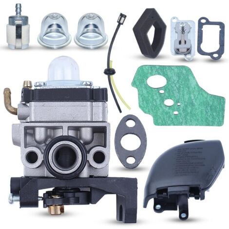Carburateur pour Honda GX35 HHT35 HHT35S 4 Temps avec Couvercle du Filtre à Air Conduite de Carburan Joint de Silencieux Remplacer 16100-Z0Z-034 Générateur Moteur Tondeuse à Gazon