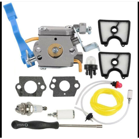 Carburateur pour Moto pour Husqvarna 125B 125BX 125BVX pièces de souffleur de Feuilles pour carburateur pour Zama C1Q-W37 581798001 avec réglage de la Ligne de Filtre à Air et à Carburant