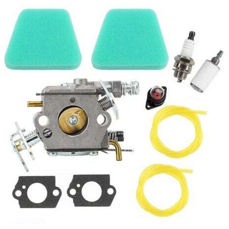 Carburateur pour Poulan et Poulan Pro 2250 2450 2550 2550LE 260Pro PP220 PP221 PP230 PP260 PN Walbro WT-625 WT-391 Zama C1Q-W9 530071621 530069722 530035400, avec filtre à air.