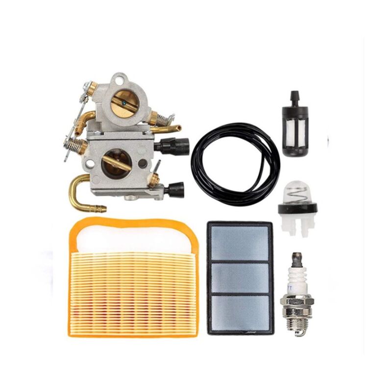 Lifcausal - Carburateur pour Sthil TS420 TS410 TS410Z TS420Z scie à béton, remplace C1Q-S118 4238-120-0600, avec Filtre à air 4238 140 1800 +