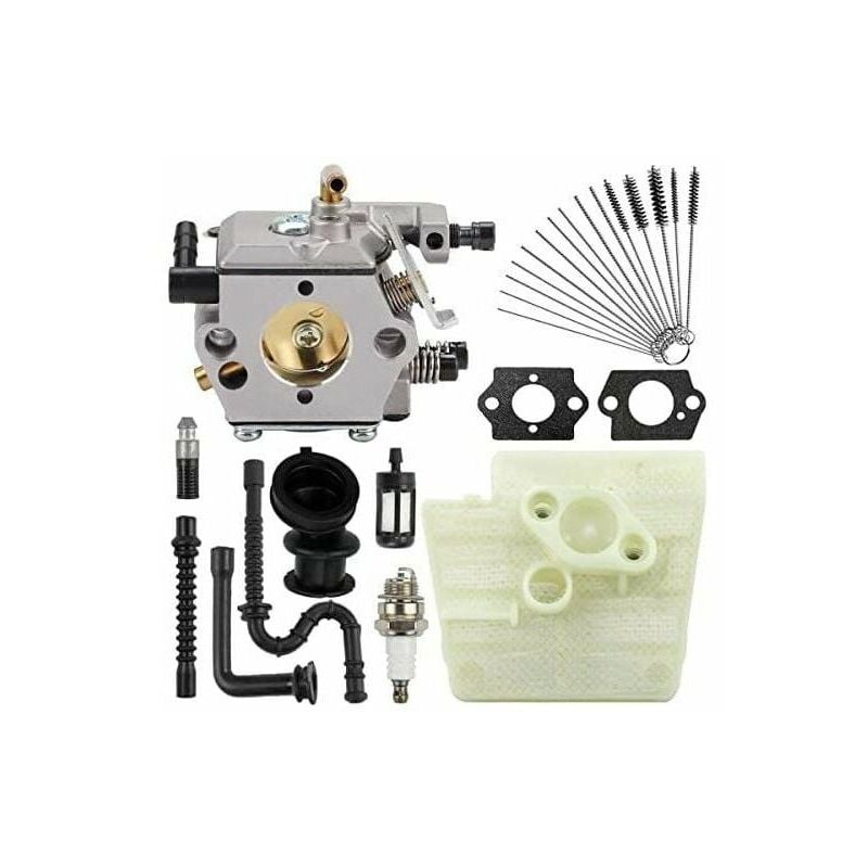 KZQ - Carburateur pour stihl 024 026 024AV 024S MS240 MS260 Pro tronçonneuse, remplace WT-194, WT-194-1, 1121 120 0611, avec Tampon de Filtre à air