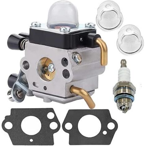 Carburateur pour Stihl FS38 FS45 FS46 FS55 FS55r FS55rc FS74 FS75 FS80 FS85 KM55 HL45 KM55r, Tondeuse à gazon Carbu avec joints, pompes d'amorçage et bougie d'allumage