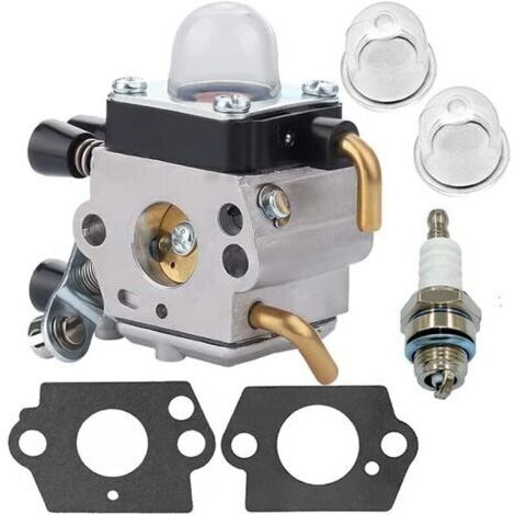 Carburateur pour Stihl FS38 FS45 FS46 FS55 FS55r FS55rc FS74 FS75 FS80 FS85 KM55 HL45 KM55r, Tondeuse à gazon Carbu avec joints, pompes d'amorçage et bougie d'allumage