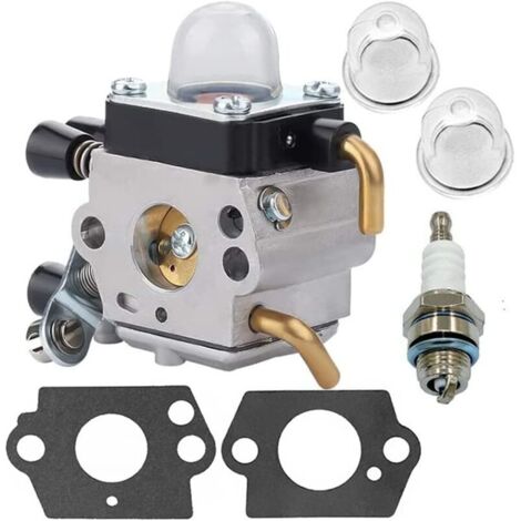 Carburateur pour Stihl FS38 FS45 FS46 FS55 FS55r FS55rc FS74 FS75 FS80 FS85 KM55 HL45 KM55r, Tondeuse à gazon Carbu avec joints, pompes d'amorçage et bougie d'allumage
