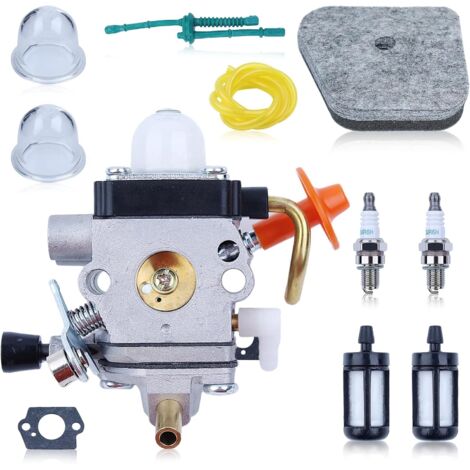 Carburateur pour STIHL FS90 FS110 HT101 FS130 FS100 FS110R KM110R KM130 HL100 Tondeuse à gazon, FS90 Carburateur, Filtre à Air, Filtre à Carburant, Filtre à Huile, Remplacer pour 4180-20-0604