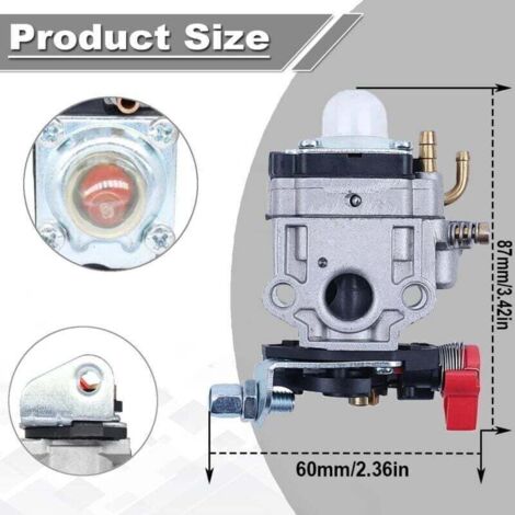 Carburateur pour TH23 TH26 TH34 23cc 24cc 25cc 26cc 35cc P11 1E34F 11mm Carb Moteur Remplacement Pièce Moteur Débroussailleuse Taille-haie Souffleuse de Feuilles