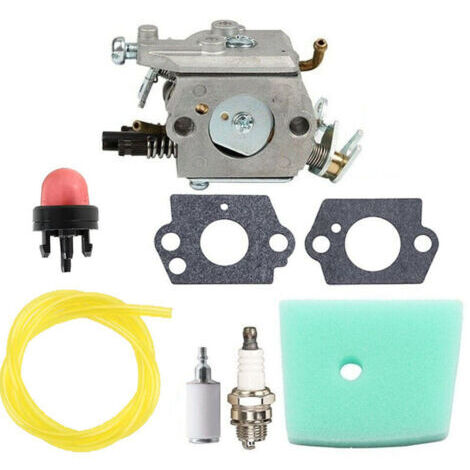 Carburateur pour tronçonneuse - Compatible Husqvarna 223L 223R 323RJ 325RJX 326RJX - Ensemble carburateur avec bougie, filtre et conduite - Métal haute qualité - Remplace Zama C1Q-EL24