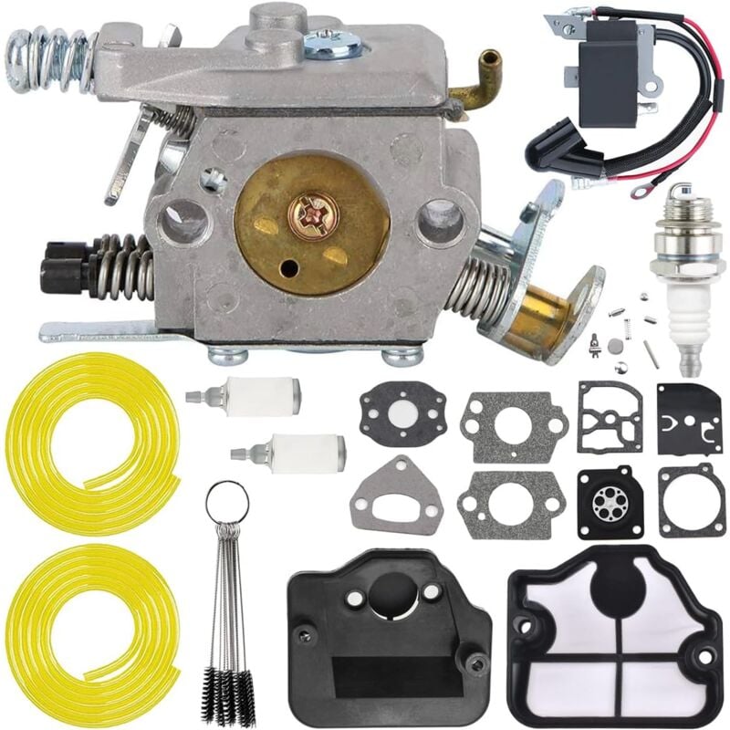 Coocheer - Carburateur pour tronçonneuse Husqvarna 36 41 136 137 137E 141 141LE 142 142E pour Poulan Pro 295 PP4620AVX pour WT-239 W-29 WT-834 WT-289