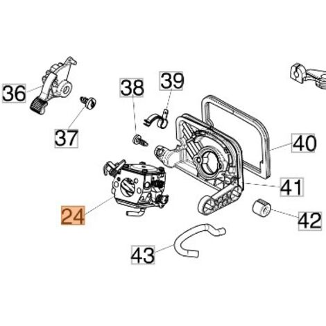 Carburateur pour tronçonneuse OLEOMAC GS650 GS651 2318061R