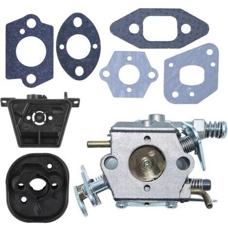 Carburateur pour tronçonneuse Partner 350 351 352 370 371 390 391 401 420 20X McCulloch Mac Cat 335 435 436 440 441 PN Walbro 33-29 WT-625 WT-391  C1Q-W9 avec support de carburateur 530071621