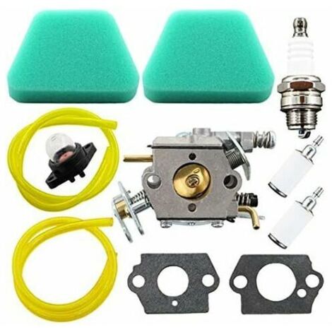 Carburateur pour tronçonneuse Poulan équipée de moteurs Walbro WT-89, WT-891, W-20, WT-324, WT-391, WT-600, WT-624, WT-625, WT-637, WT-662, C1U-W8, C1U-W14.