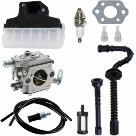 Carburateur pour tronçonneuse STIHL 021 023 025 MS210 MS230 MS250 – Kit complet avec filtre à air, bougie et tuyaux – Remplaçant Walbro WT-286