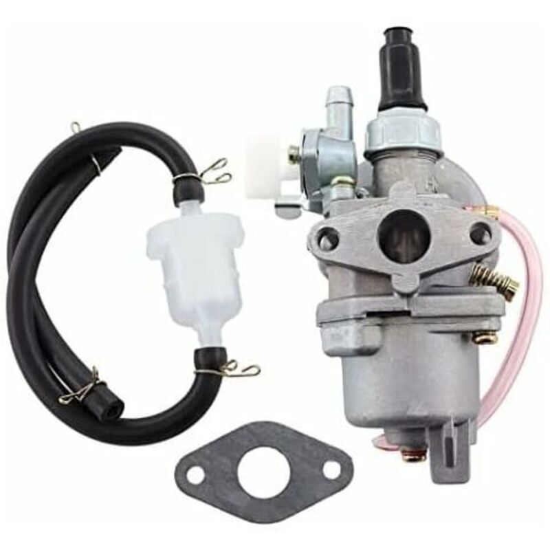 XVX - Carburateur PZ13 13mm avec Filtre à Essence - Compatible avec Moteurs 2 Temps de 47cc à 50cc pour Mini atv, Quads, Dirtbikes, Pocket Bikes