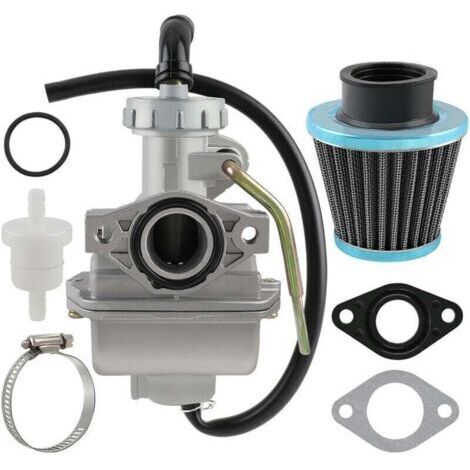 Carburateur PZ20 Carburateur avec Valve Manuelle pour Moteur de , XU,Poche 4 Temps 50cc 70cc 90cc 110cc 125cc Mini Quad ATV Dirt Bike Pit Bike -