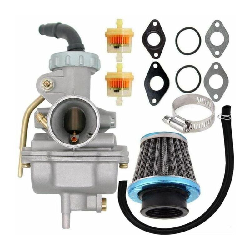 Forehill - Carburateur PZ20 pour moteur 4 temps 50cc, 70cc, 90cc, 110cc, 125cc, atv, utv, Honda CRF50F, CRF80F, XR50R, avec filtre à Air et à
