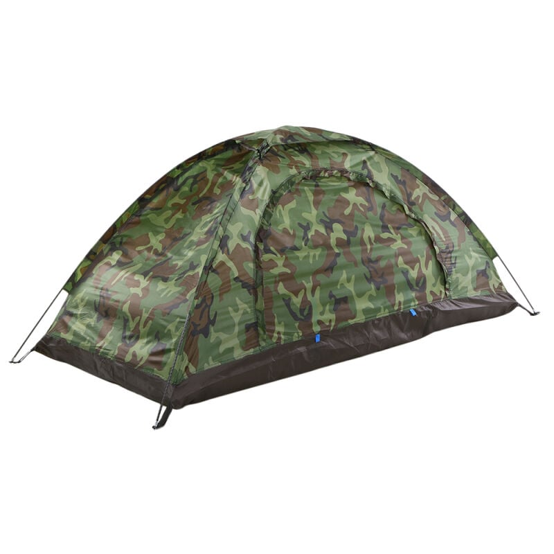 LIFCAUSAL Tente de Camping Monocouche Portable Camouflage pour Voyage & Plage 1 Personne