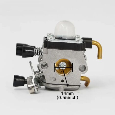 Carburateur renforcé compatible avec les débroussailleuses STIHL FS38, FS45, FS46, FS55, FS74, FS75, FS76, FS80, FS85, KM55 et KM85 (référence 4140 120 0619).-AquaForge
