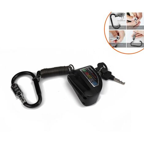 Carburateur /Serrure de casque de moto + corde antivol/serrure de frein à disque de vélo de montagne/serrure à combinaison/serrure à corde élastique