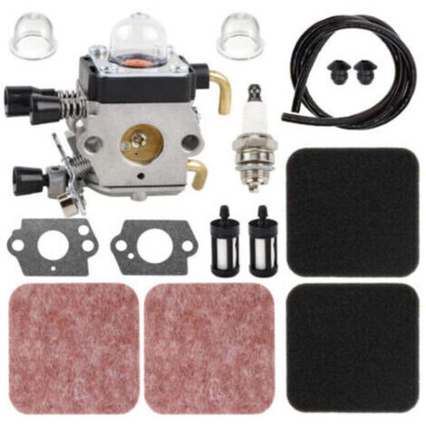 Carburateur STIHL avec filtre à air et tuyau essence pour tondeuses FS85 FS85R FS80 FS72 FS74 FS75 FS76 FS85RX remplace C1Q-S97 C1Q-S186