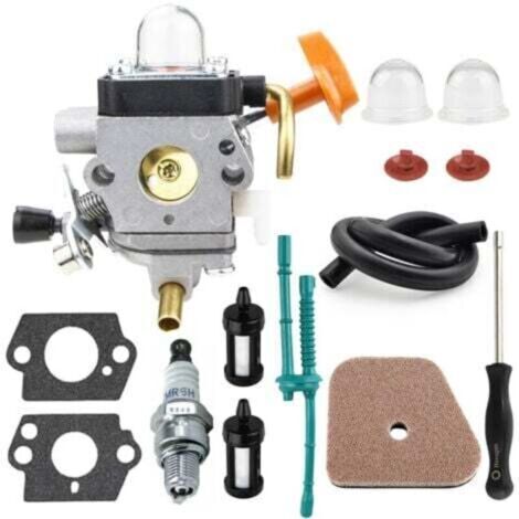 Carburateur Stihl FS87 FS90 FS100 FS110 FS130 HL95 HT100 HT101 KM90 KM100 KM110 SP90 - Bougie d'allumage, filtres air et huile inclus