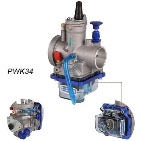 Carburateur universel Pwk 34mm 2t 4t pour Mikuni Keihin Carburador avec Jet Carb pour Ktm Honda Yamaha Exc Sxf Xcw Atv Dirt Bike