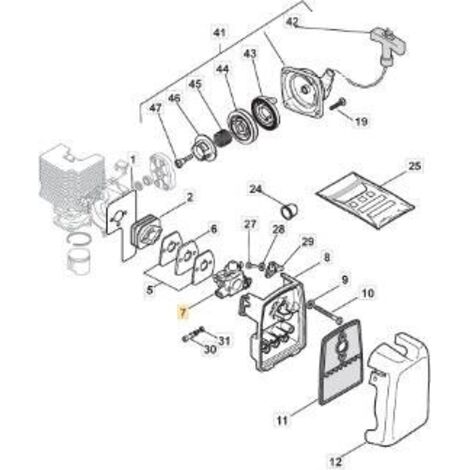 CARBURATEUR WALBRO WT-761A DC 45P/55P ORIGINAL STIGA - 123054014/1