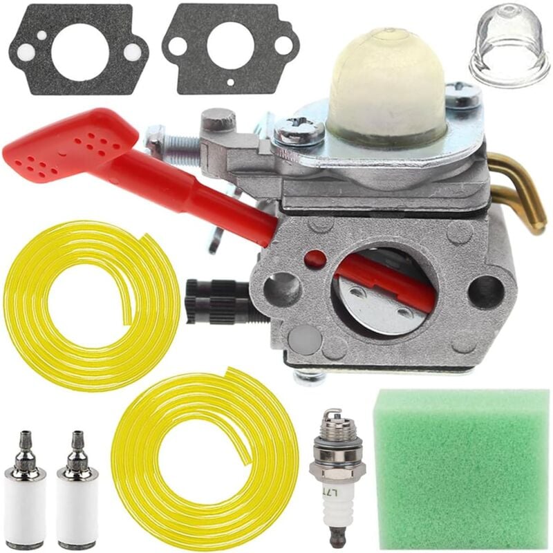 Coocheer - Carburateur WT-458 pour tondeuse à gazon Homelite A03003 A03002 A04445A ST145 ST155 ST175 ST185 ST275 ST285 ST385 ST485 SX135 GST18 HBC18