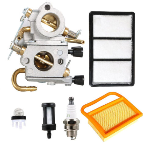Carburatore C1Q-S118 con filtro aria, candela, tubo carburante, pompetta di adescamento, filtro carburante di ricambio per motosega Stihl TS410 TS420 4238 120 0600