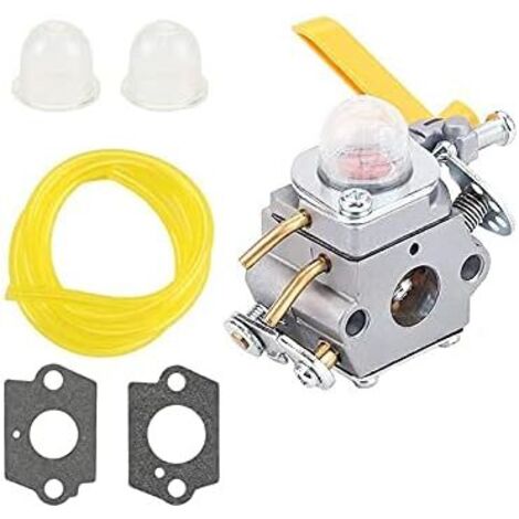 Carburatore C1U-H60 per decespugliatore 25CC 26CC 30CC RYOBI HOMELITE RY28100 RY28120 RY28121 RY28140 con strumento di regolazione parti e accessori per trimmer (Colore : Silver)