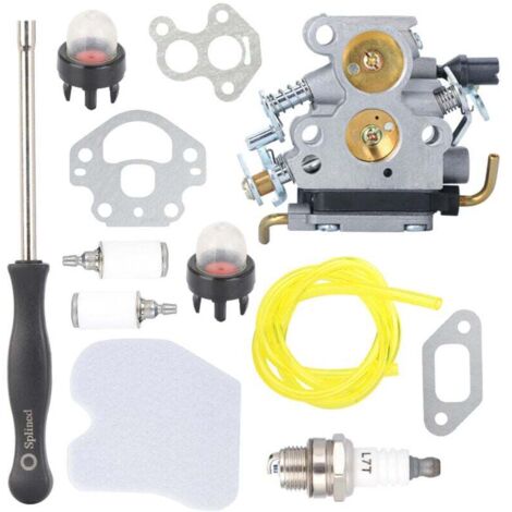 Carburatore con cacciavite di regolazione e filtro dell'aria per motosega Husqvarna 235, 235E, 236, 236E, 240, 240E C1T-W33 4 Zama. Sostituisce 574719402 e 545072601.