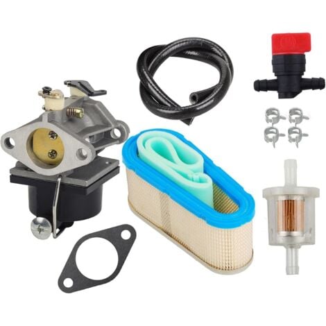 ALOVEZ Carburatore, con filtro dell'aria 36356, valvola di intercettazione, filtro del carburante, linea di alimentazione, per Tecumseh OHV125, OHV130 e OVH135, modello sostitutivo 640065A