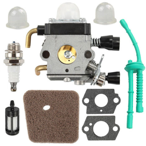 Carburatore con set di tubi del carburante e filtro dell'aria per STIHL FS38 FS45 FS46 FS55 KM55 HL45 FS45L FS45C FS46C FS55C FS55R
