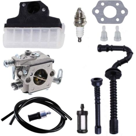 Carburatore + filtro aria + candela + tubo carburante/olio per carburatori motosega 021 023 MS210 MS230 MS250