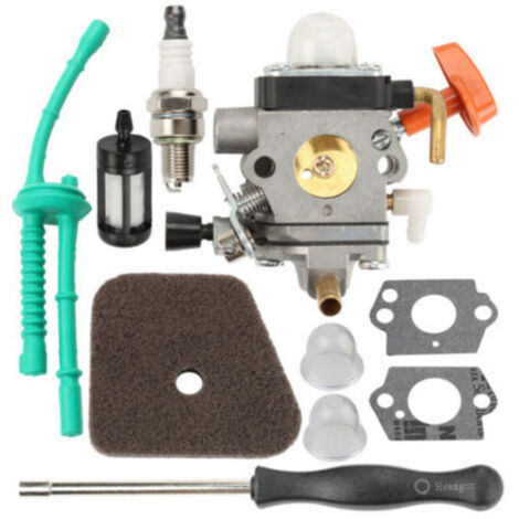 Carburatore per decespugliatori STIHL FS90 FS110 HT101 FS130 FS100 FS110R KM110R KM130 HL100 HT100 FS100RX FS130R FS87 FS100R KM90 KM90R KM100 KM110 KM130R con candela ecc.