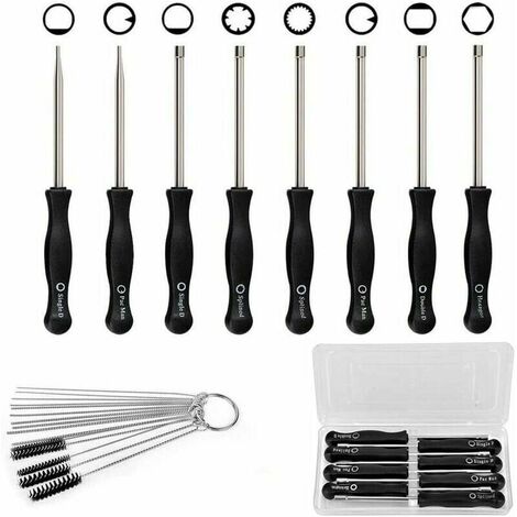 8 PCS Carburetor Adjustment Tool Carb Adjusting Kit Tune Up Small Engine  Screwdriver with Cleaning Needles Carrying Case for Common 2 Cycle  Carburetor, Easy To Use and Collect 