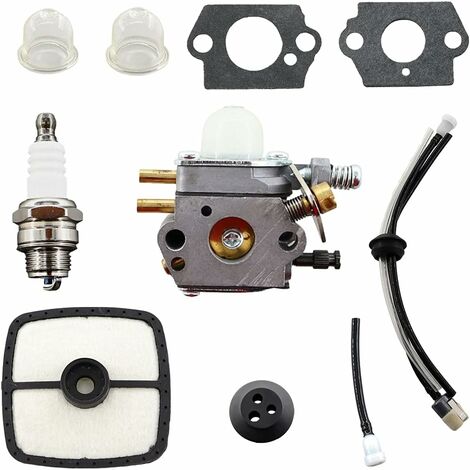 PESCE Carburetor Air Filter Spark Plug for Echo SRM2015 SRM2305 SRM2455 ZAMA C1U-K53 C1U-K52 AT203A-Trimmer