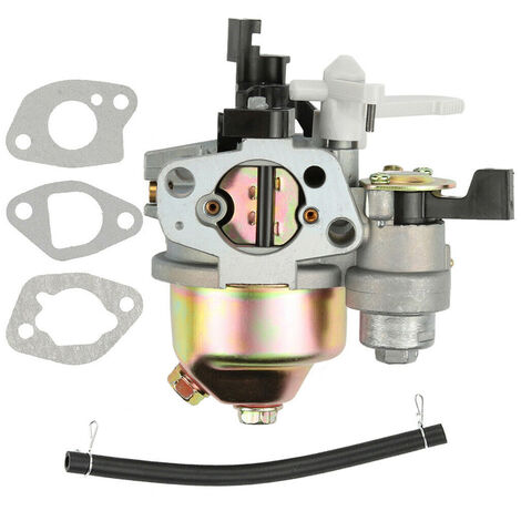 main image of "Carburetor Carb Fit for Honda GX160 GX168F GX200 5.5HP 6.5HP + Fuel Pipe Gasket Engine,model:Silver"