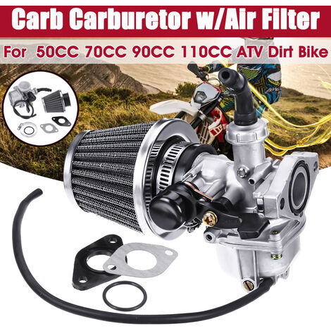 main image of "Carburetor Carburetor with Air Filter Intake Pipe + Gasket for 50cc 70cc 90cc 110cc Mini Engine ATV Quad 4 Stroke Engine"