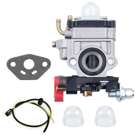 GABRIELLE Carburetor Compatible with Walbro Type WYJ 23 25 26cc Brush Cutters and Lawn Mowers with Primer Pump Spacer Fuel Line Set